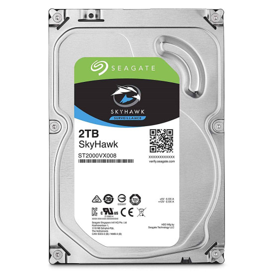 Seagate 2TB SkyHawk Surveillance Hard Drive 64MB Cache SATA 6.0Gb/s 3.5" Internal Hard Drive ST2000VX008 Seagate 2TB SkyHawk Surveillance Hard Drive 64MB Cache SATA 6.0Gb/s 3.5" Internal Hard Drive ST2000VX008