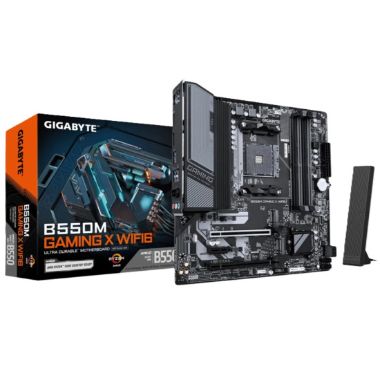 GIGABYTE B550M GAMING X WIFI6 AM4 Micro ATX AMD Motherboard GIGABYTE B550M GAMING X WIFI6 AM4 Micro ATX AMD Motherboard