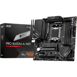 MSI PRO B650M-A WIFI Socket AM5 DDR5 Micro ATX AMD Motherboard MSI PRO B650M-A WIFI Socket AM5 DDR5 Micro ATX AMD Motherboard
