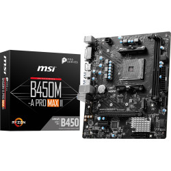 MSI B450M-A PRO MAX II AM4 AMD Micro ATX Motherboard MSI B450M-A PRO MAX II AM4 AMD Micro ATX Motherboard