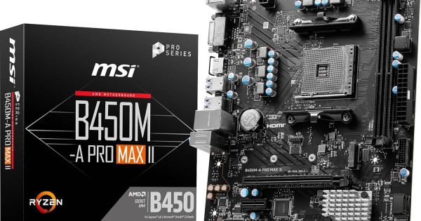 B450m Msi B450 A Pro Max Fan Headers MSI B450M-A PRO MAX II AM4 AMD