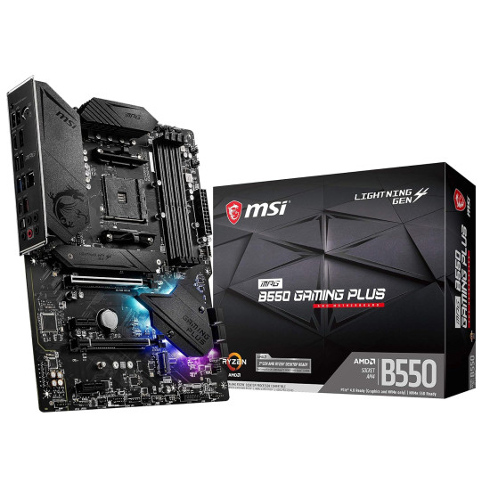 MSI MPG B550 Gaming Plus AM4 ATX AMD Motherboard