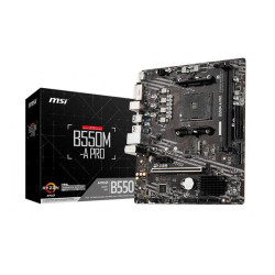 MSI PRO B550M-A PRO AM4 AMD B550 SATA 6Gb/s Micro ATX AMD Motherboard MSI PRO B550M-A PRO AM4 AMD B550 SATA 6Gb/s Micro ATX AMD Motherboard