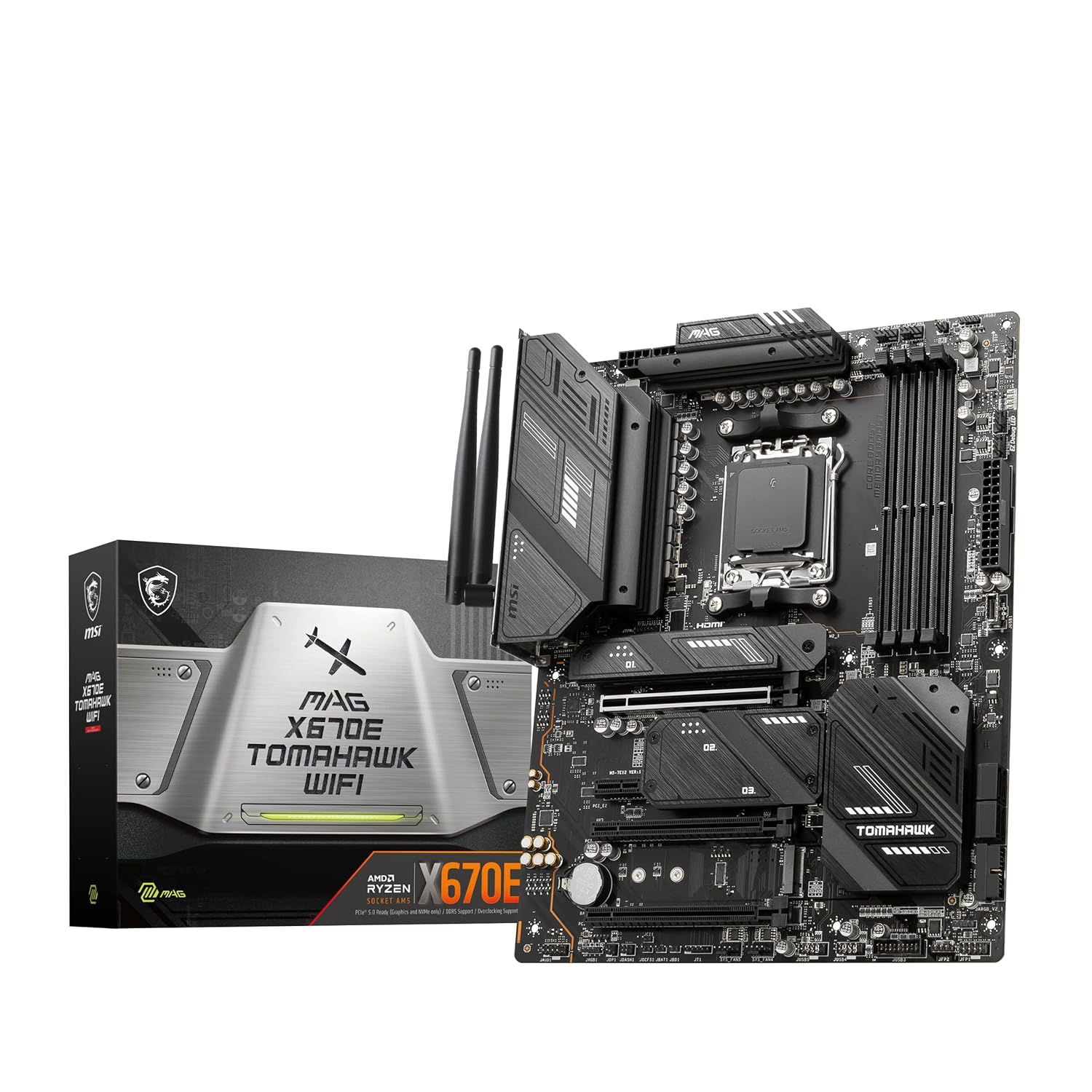 Buy MSI MAG X670E TOMAHAWK WIFI AM5 AMD ATX Motherboard ( 