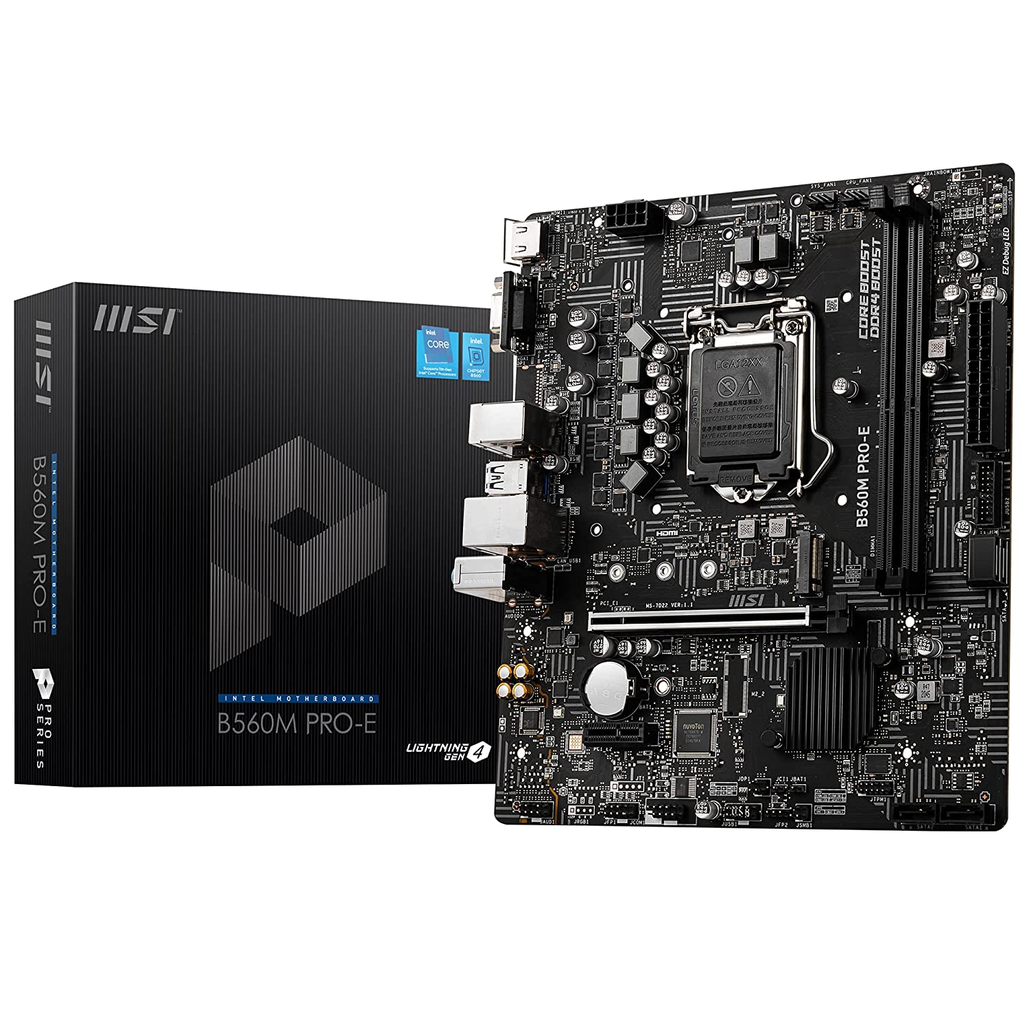 Buy MSI B560M PRO-E LGA 1200 Intel B560 SATA 6Gb/s Micro