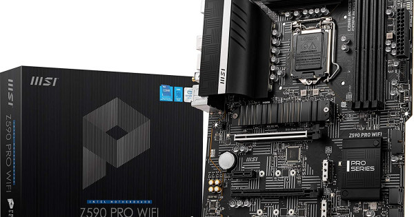 MSI Z590 PRO WIFI LGA 1200 Intel Z590 SATA 6Gb/s ATX Intel Motherboard