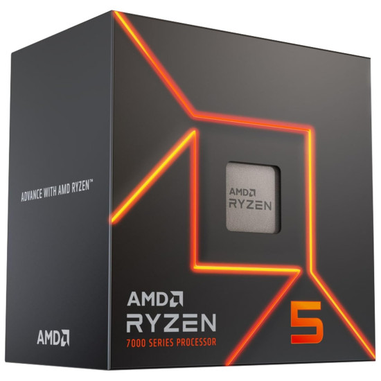 AMD Ryzen 5 7500F 6 Cores 3.7 GHz Upto 5 GHz AM5 Socket Desktop Processor - 100-100000597BOX