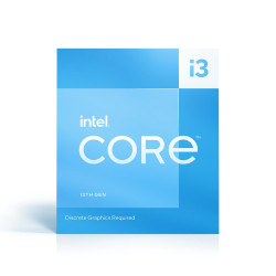 Intel Core i3 13100F 13th Gen 3.4GHz up to 4.50 GHz Quad Core LGA1700 Processor - BX8071513100F Intel Core i3 13100F 13th Gen 3.4GHz up to 4.50 GHz Quad Core LGA1700 Processor - BX8071513100F