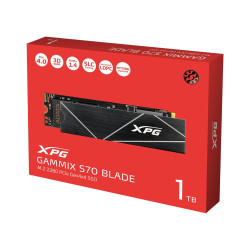 Adata XPG GAMMIX S70 Blade M.2 NVME 1TB PCIe Gen4 2280 SSD AGAMMIXS70B-1T-CS Adata XPG GAMMIX S70 Blade M.2 NVME 1TB PCIe Gen4 2280 SSD AGAMMIXS70B-1T-CS