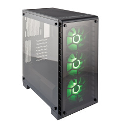 Corsair Crystal Series 460X RGB Black Tempered Glass ATX Mid Tower Computer Case - CC-9011101-WW Corsair Crystal Series 460X RGB Black Tempered Glass ATX Mid Tower Computer Case - CC-9011101-WW